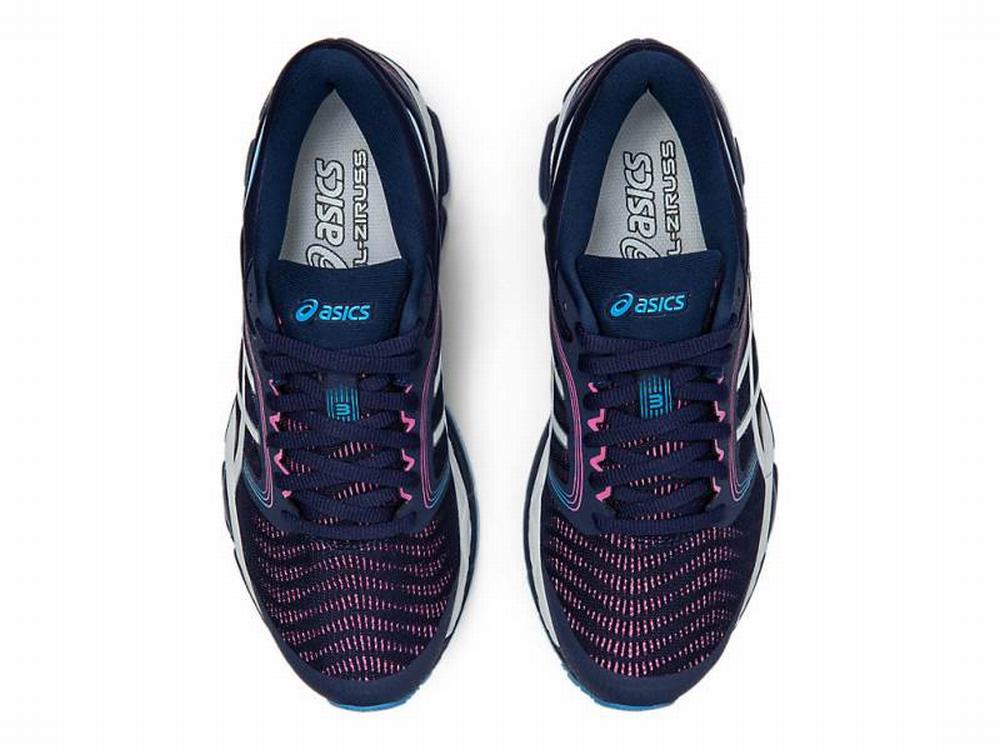 Asics GEL-ZIRUSS 3 Women's Running Shoes Navy / White | YZH493107