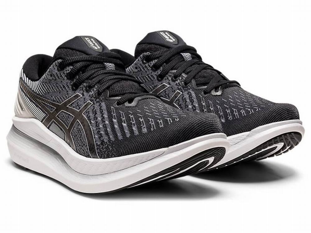 Asics GLIDERIDE 2 (D) Women's Running Shoes Black / White | XKV947023