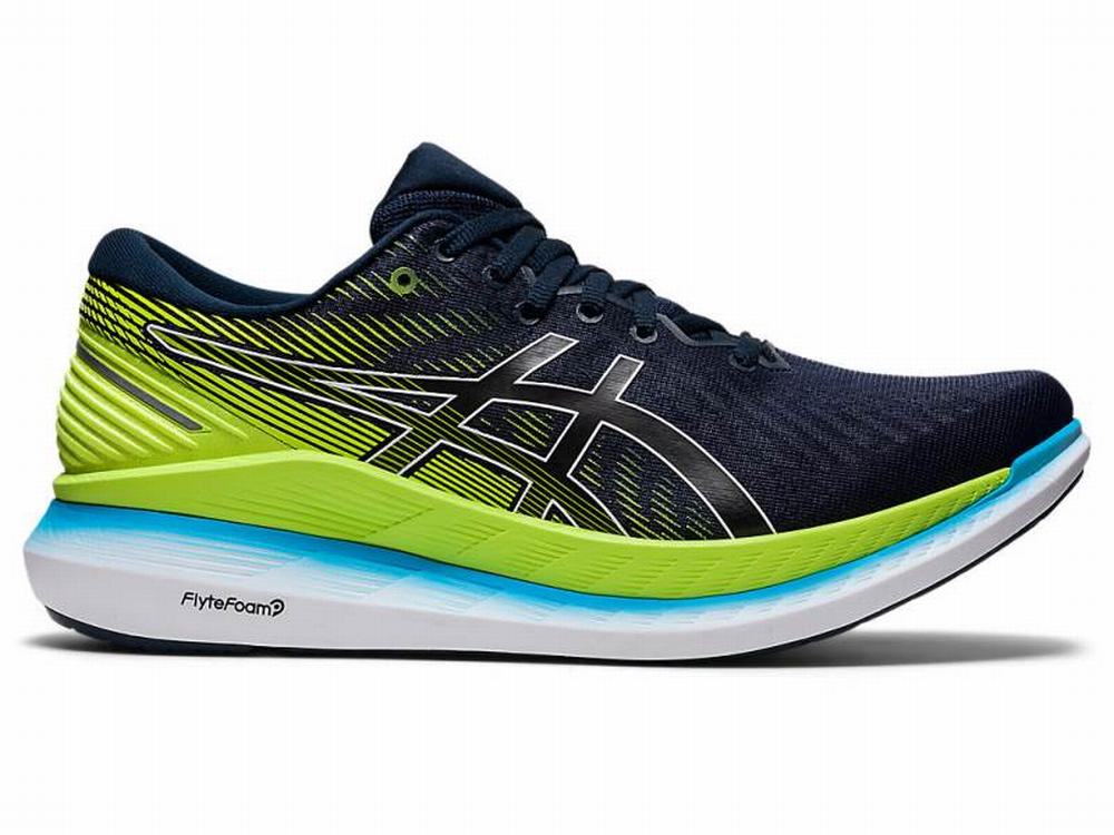 Asics GLIDERIDE 2 Men's Running Shoes Blue / Green | FDO215879