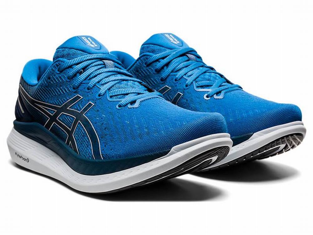 Asics GLIDERIDE 2 Men's Running Shoes Black / Blue | ILR617234