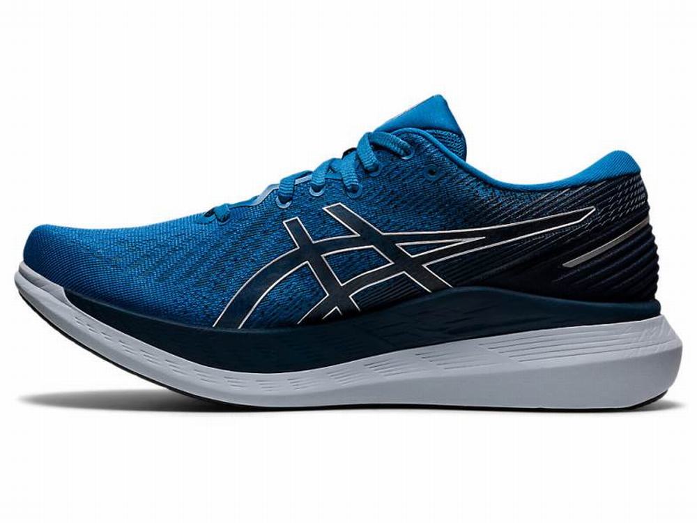 Asics GLIDERIDE 2 Men's Running Shoes Black / Blue | ILR617234