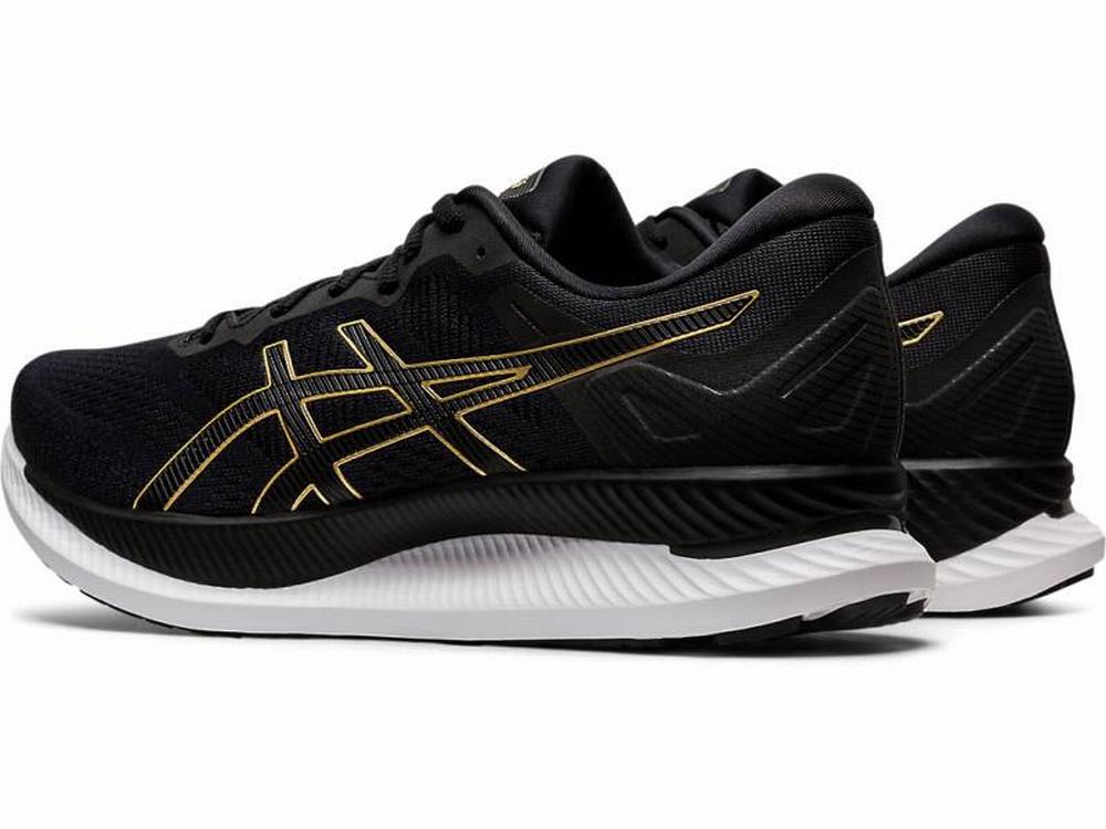 Asics GLIDERIDE Men's Running Shoes Black / Gold | FLC428367