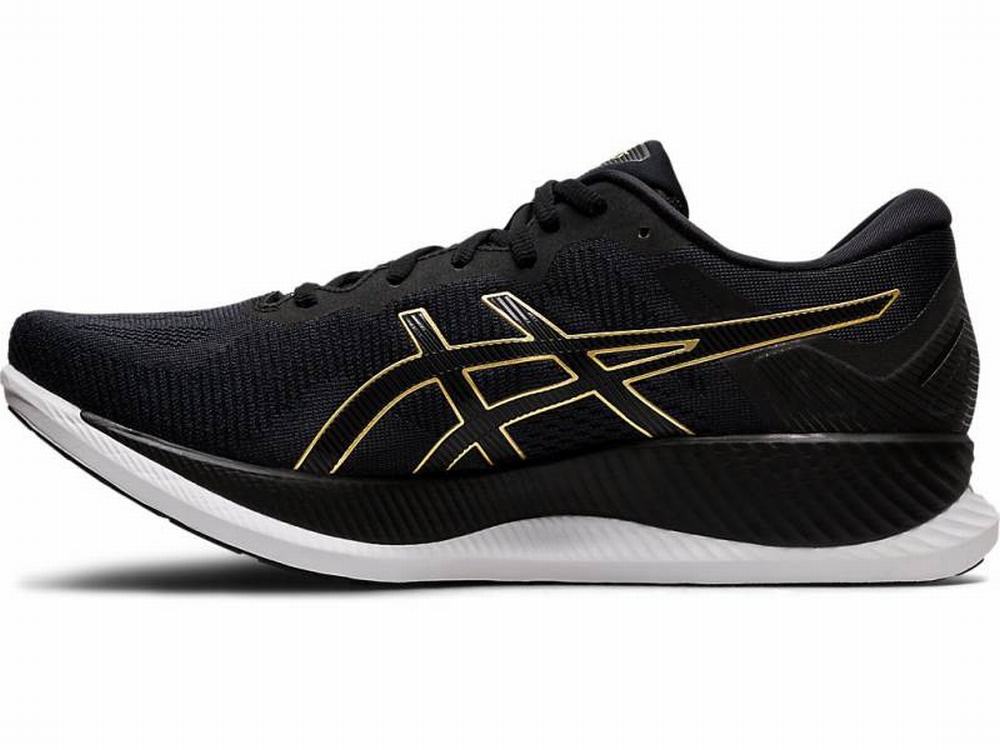 Asics GLIDERIDE Men's Running Shoes Black / Gold | FLC428367