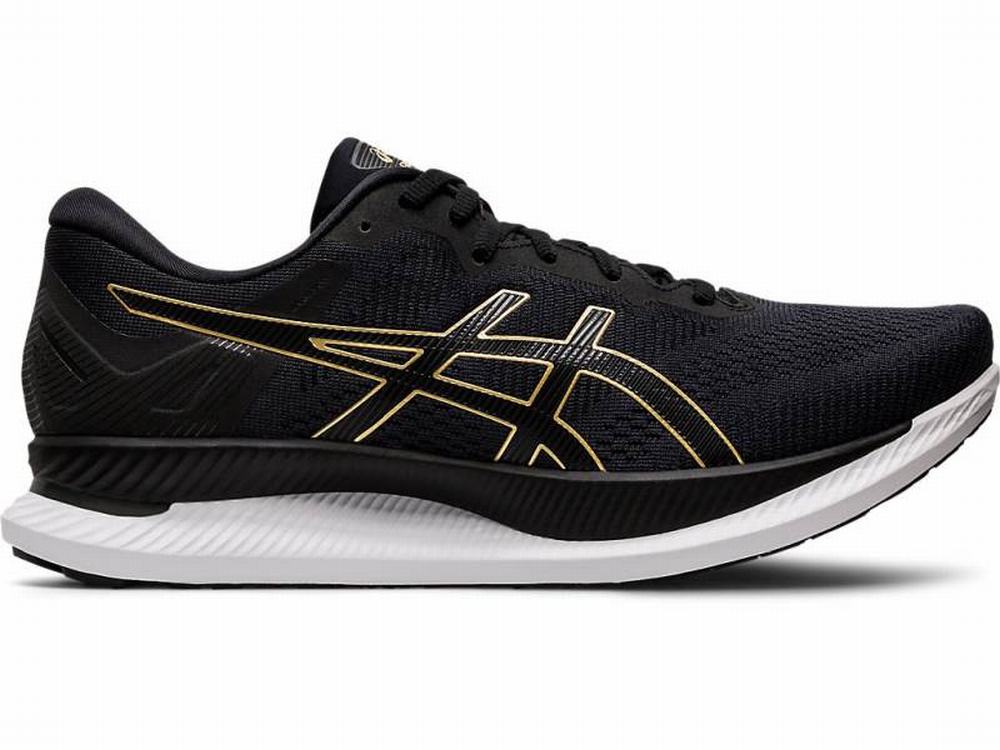 Asics GLIDERIDE Men\'s Running Shoes Black / Gold | FLC428367