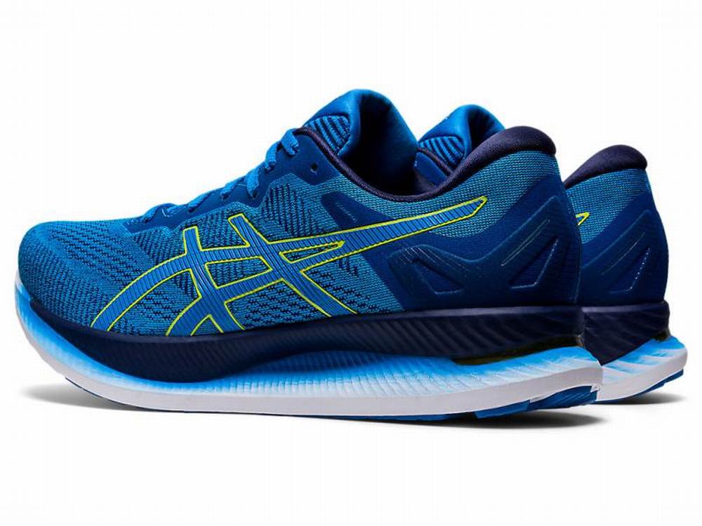 Asics GLIDERIDE Men's Running Shoes Blue / Light Green | KYE201597