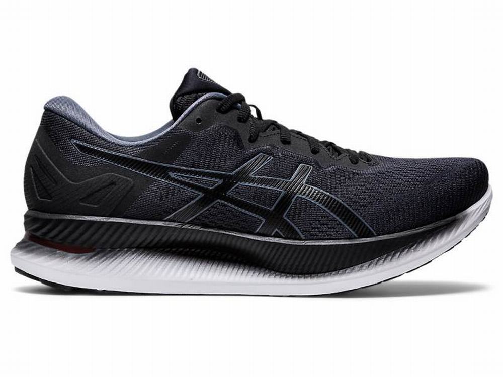 Asics GLIDERIDE Men\'s Running Shoes Deep Grey / Black | OXP780295