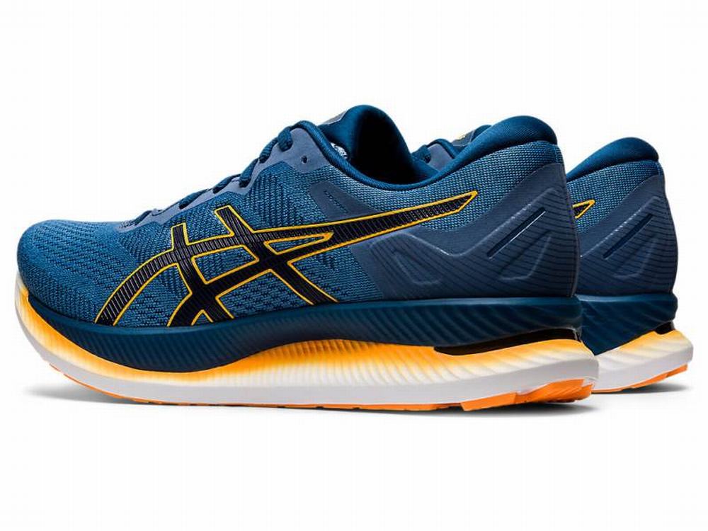 Asics GLIDERIDE Men's Running Shoes Grey / Blue | ERS460219