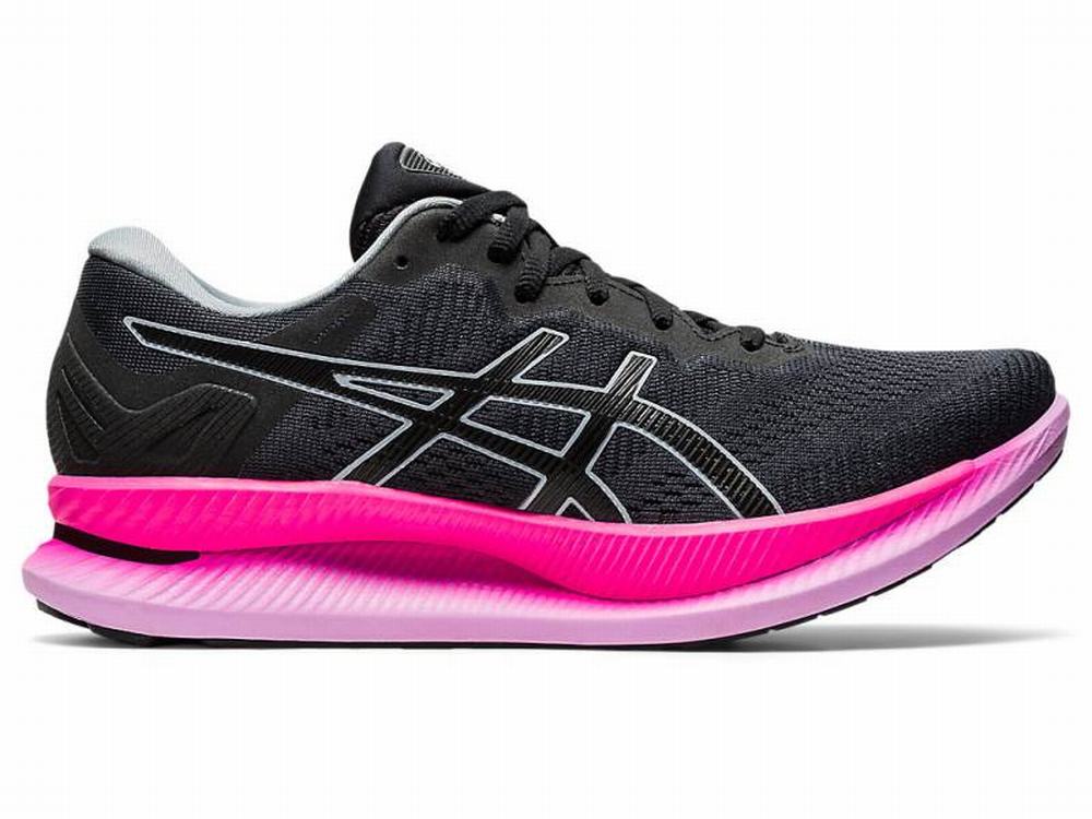 Asics GLIDERIDE Women's Running Shoes Deep Grey / Black | YEL928015