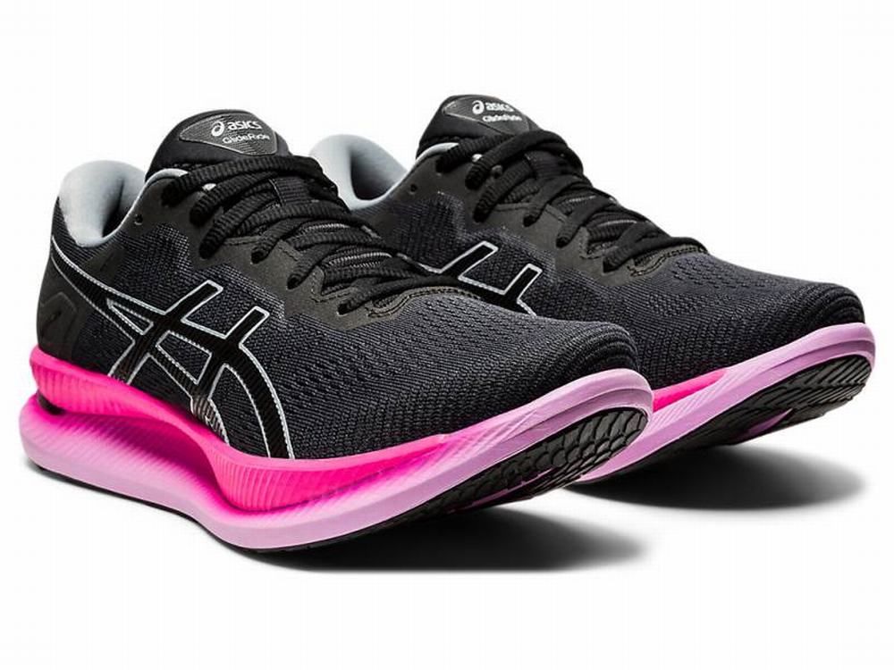 Asics GLIDERIDE Women's Running Shoes Deep Grey / Black | YEL928015