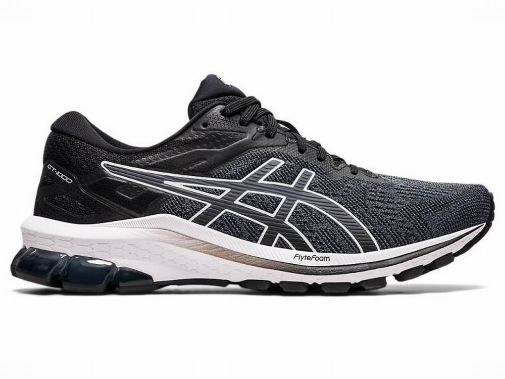 Asics GT-1000 10 (D) Women's Running Shoes Black / White | WYK563072