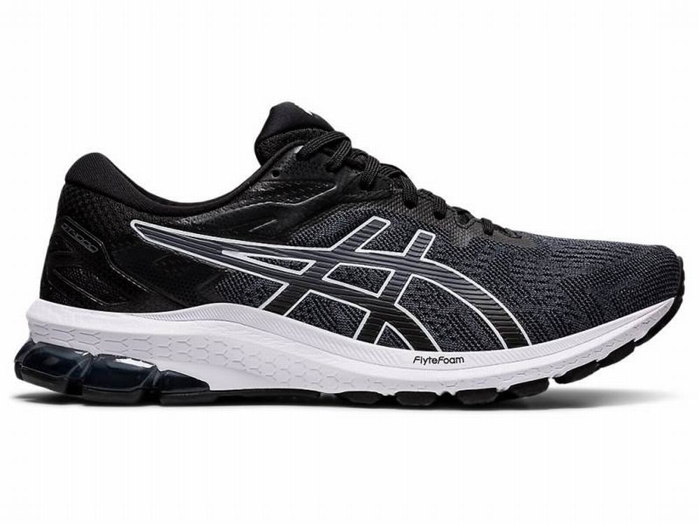 Asics GT-1000 10 Men's Running Shoes Black / White | QHI160475