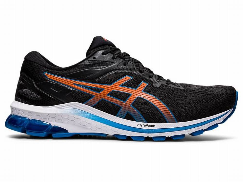 Asics GT-1000 10 Men\'s Running Shoes Black / Blue | XMV058731