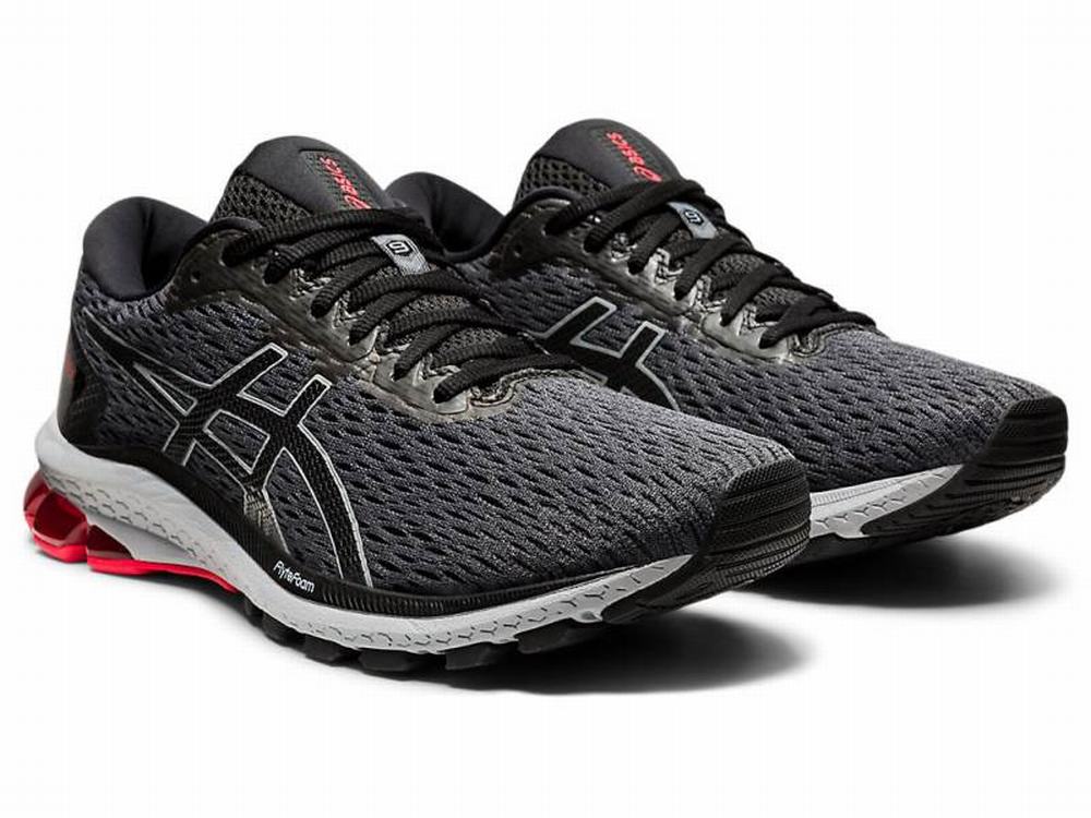 Asics GT-1000 9 (2E) Men's Running Shoes Black / Grey | FQB439105