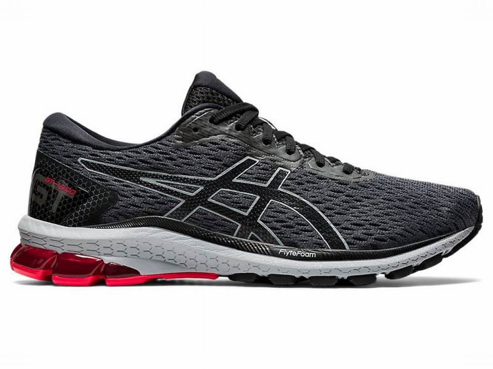 Asics GT-1000 9 (2E) Men\'s Running Shoes Black / Grey | FQB439105