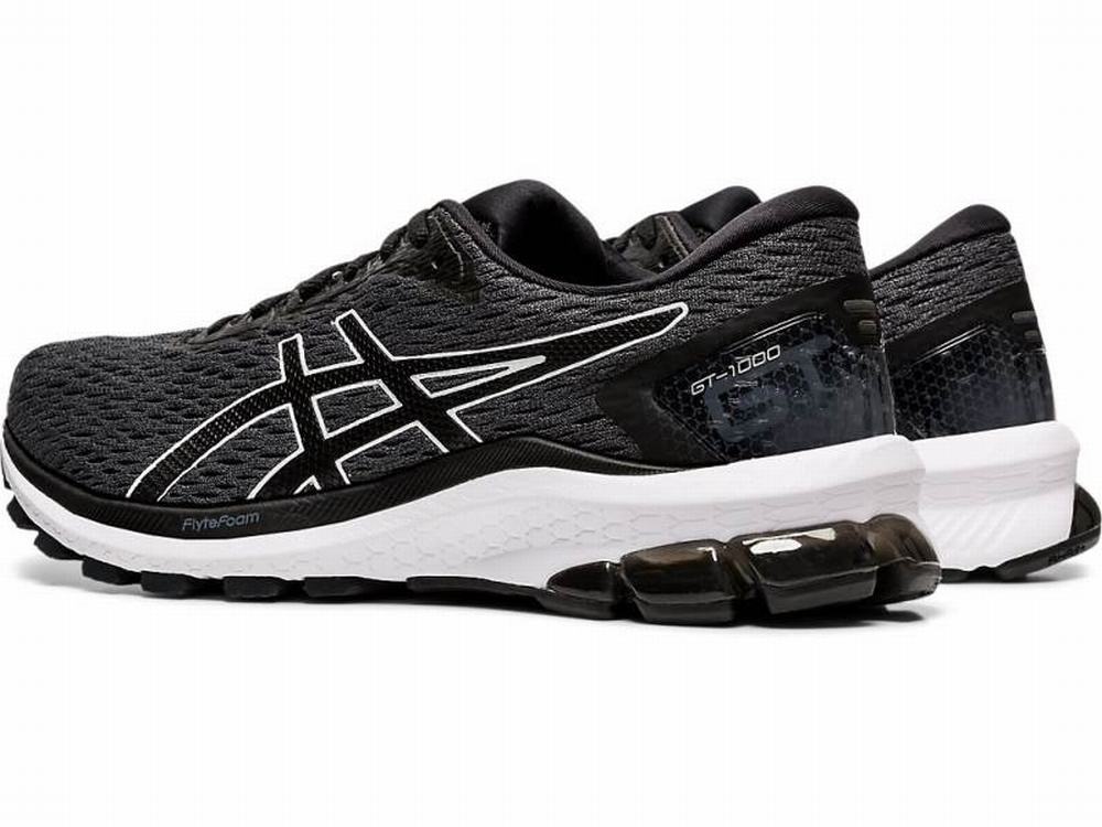 Asics GT-1000 9 (D) Women's Running Shoes Black / Grey | TFK720689