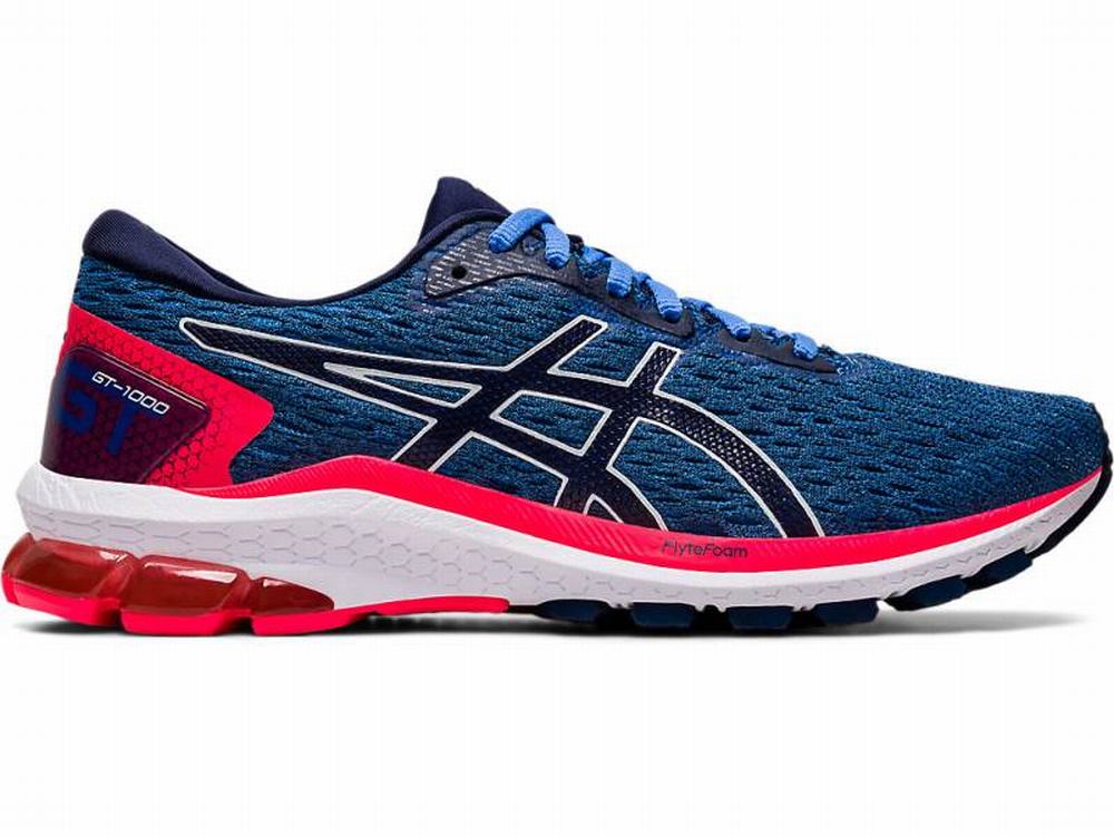 Asics GT-1000 9 Women\'s Running Shoes Blue / Navy | ARE536281