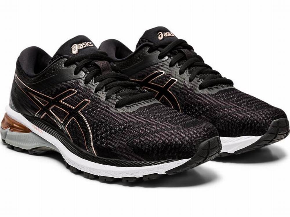 Asics GT-2000 8 (D) Women's Running Shoes Black / Rose / Gold | SWP950634