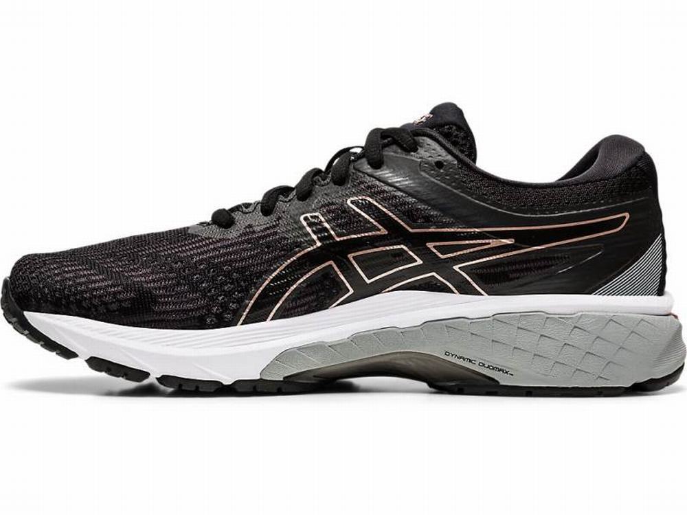 Asics GT-2000 8 (D) Women's Running Shoes Black / Rose / Gold | SWP950634