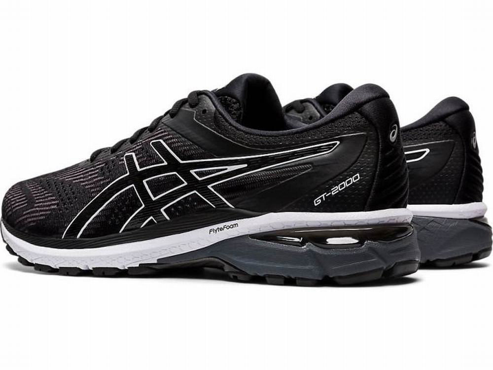 Asics GT-2000 8 Men's Running Shoes Black / White | LIZ597310