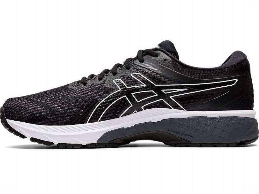 Asics GT-2000 8 Men's Running Shoes Black / White | LIZ597310