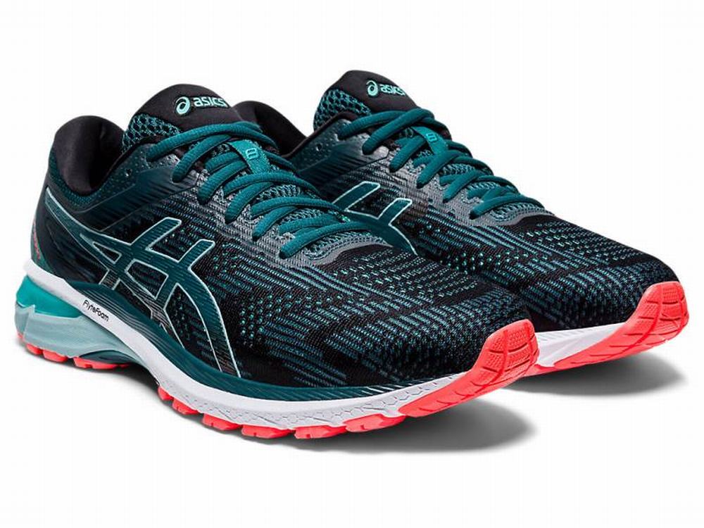 Asics GT-2000 8 Men's Running Shoes Black / Blue | QCH105964