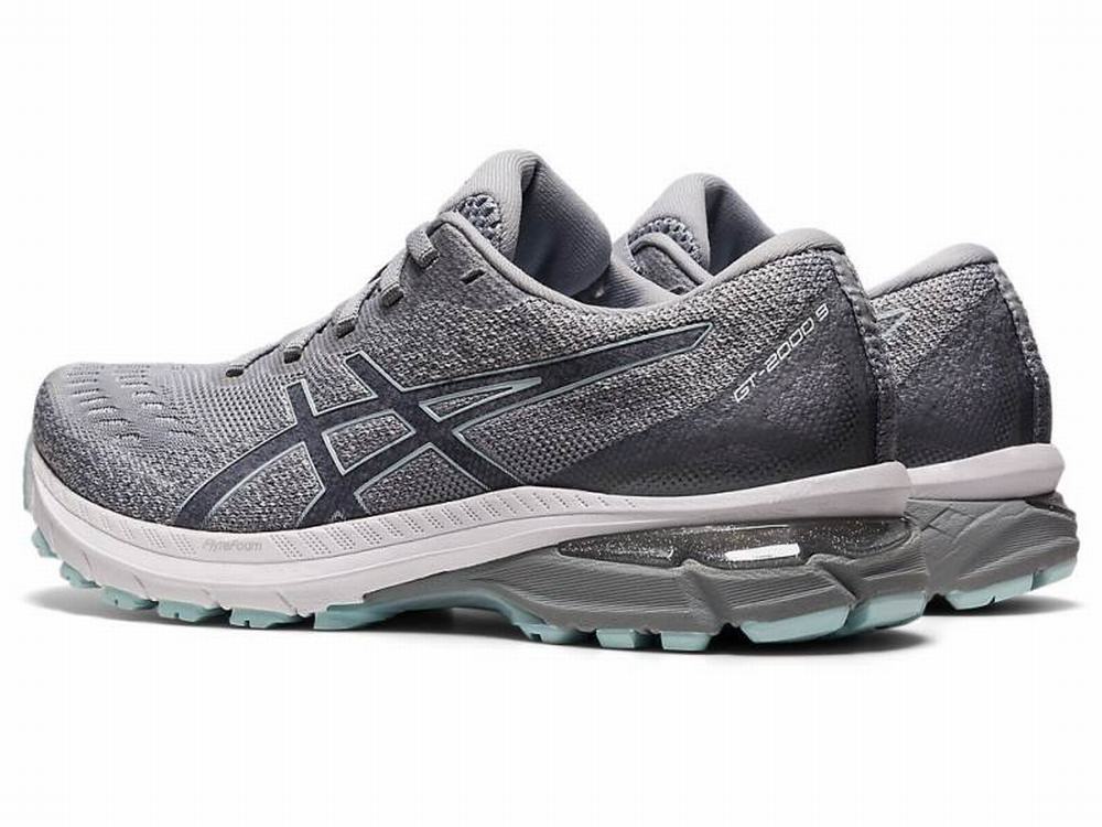 Asics GT-2000 9 KNIT Women's Running Shoes Grey / Black | WZB479263