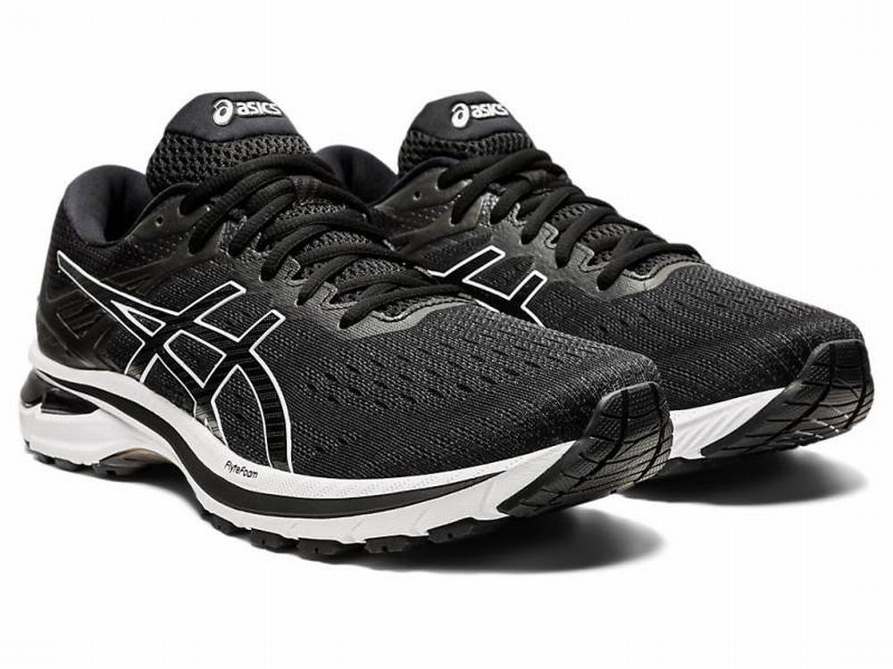 Asics GT-2000 9 Men's Running Shoes Black / White | LCP784153