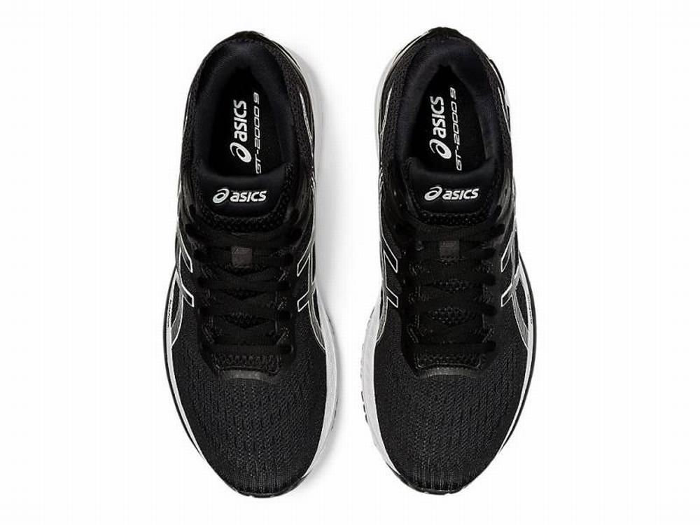 Asics GT-2000 9 Men's Running Shoes Black / White | LCP784153