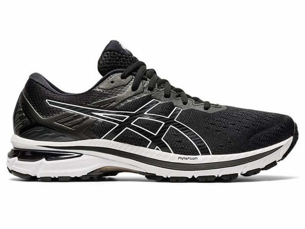 Asics GT-2000 9 Men\'s Running Shoes Black / White | LCP784153