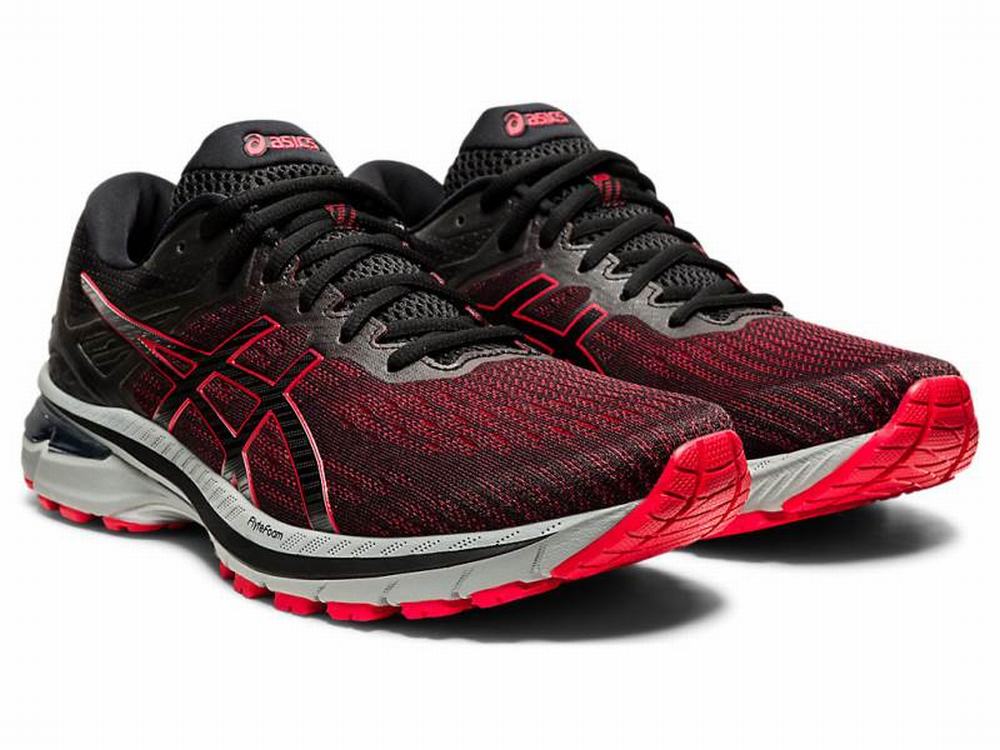 Asics GT-2000 9 Men's Running Shoes Black / Red | XNW254963