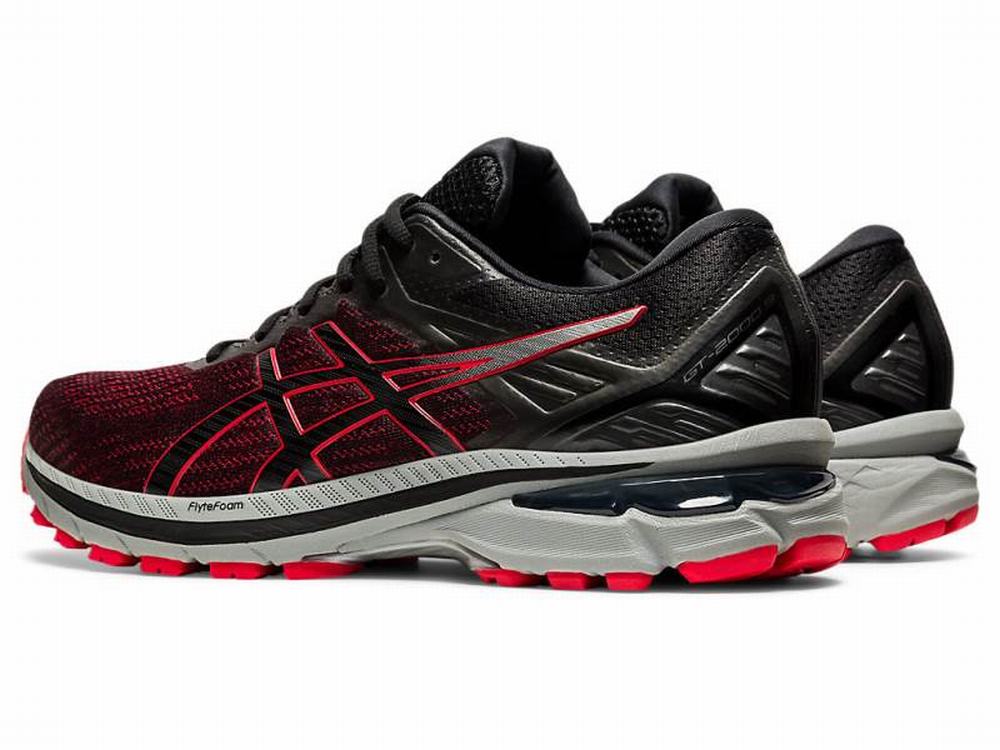 Asics GT-2000 9 Men's Running Shoes Black / Red | XNW254963