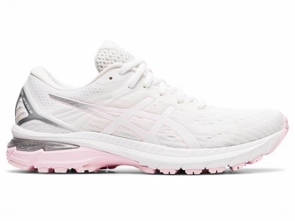 Asics GT-2000 9 Women's Running Shoes White / Pink | DYK462539