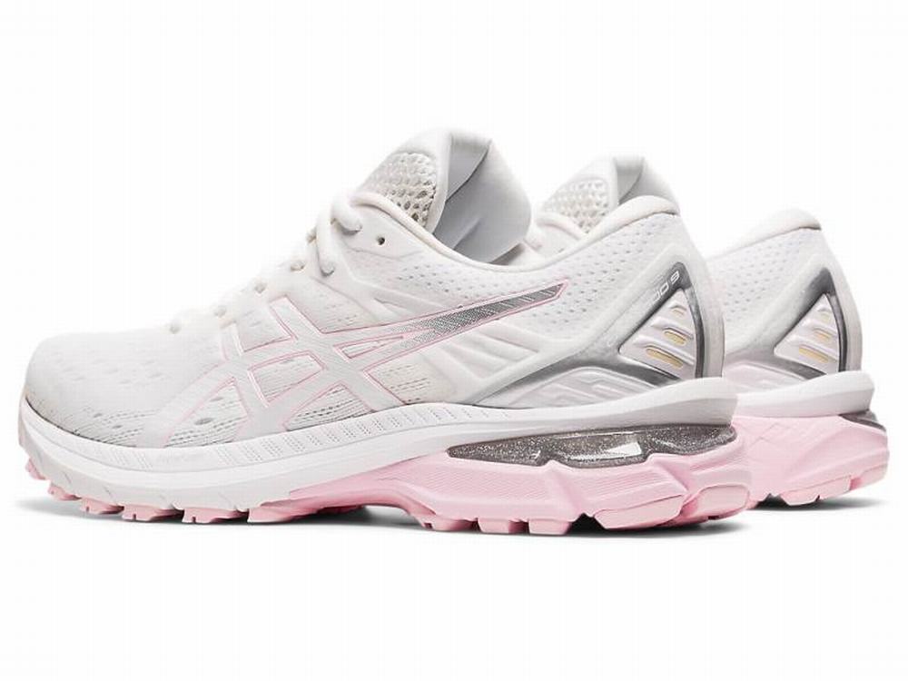 Asics GT-2000 9 Women's Running Shoes White / Pink | DYK462539