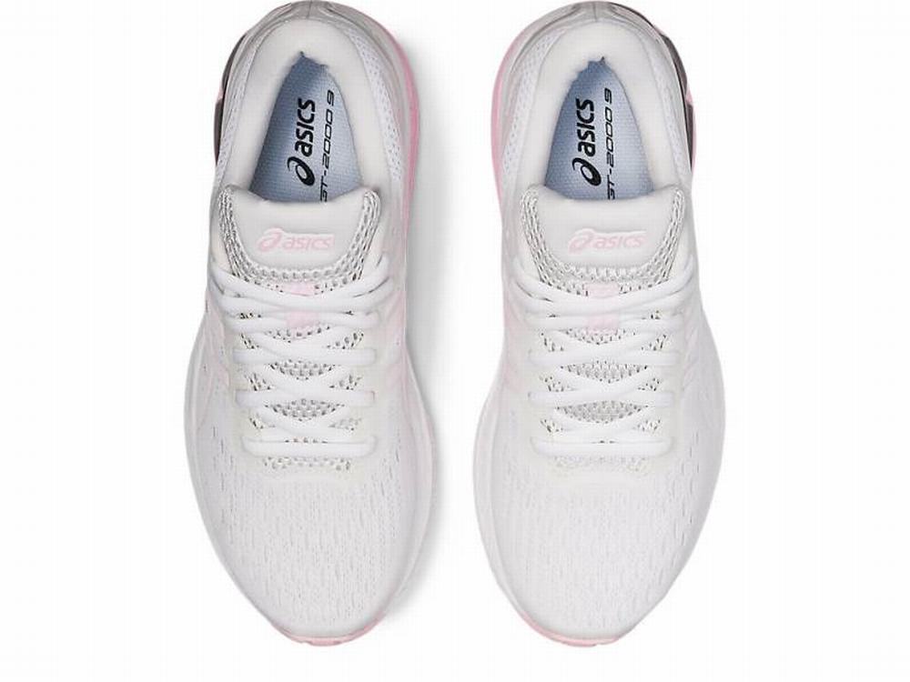 Asics GT-2000 9 Women's Running Shoes White / Pink | DYK462539