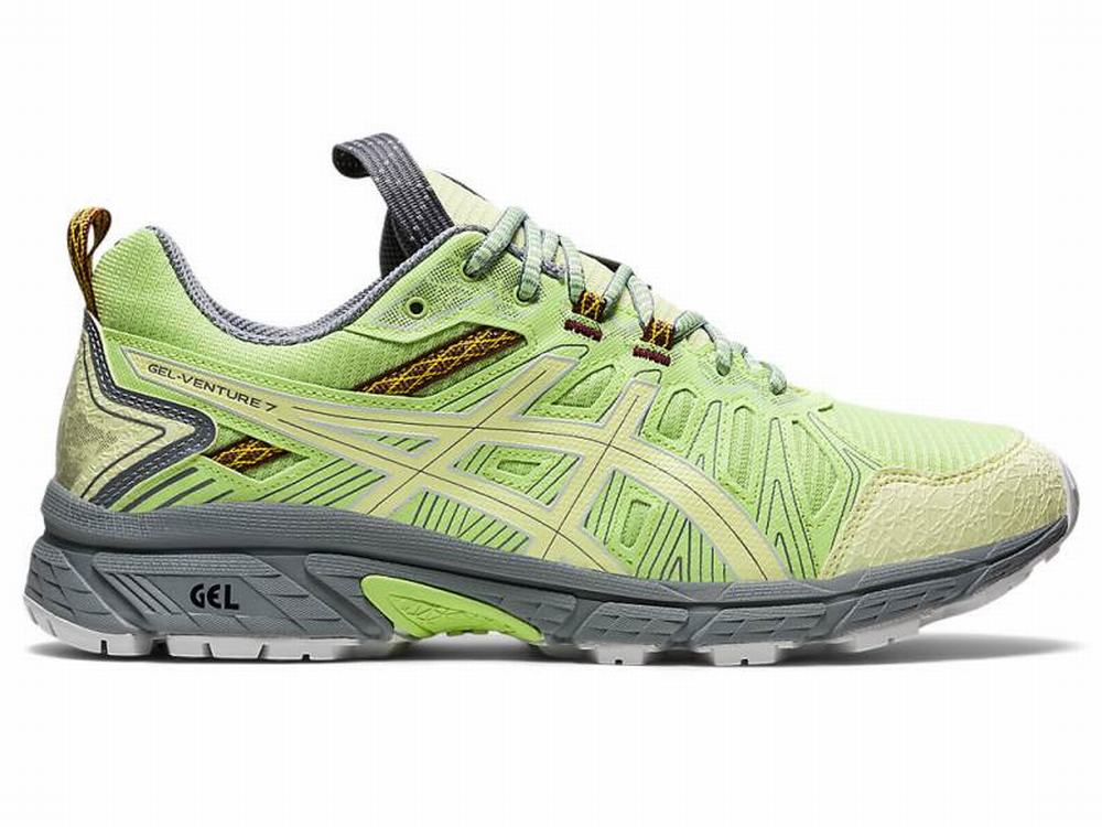 Asics HN1-S GEL-VENTURE Men's Sneakers Green / Yellow | YOG875164