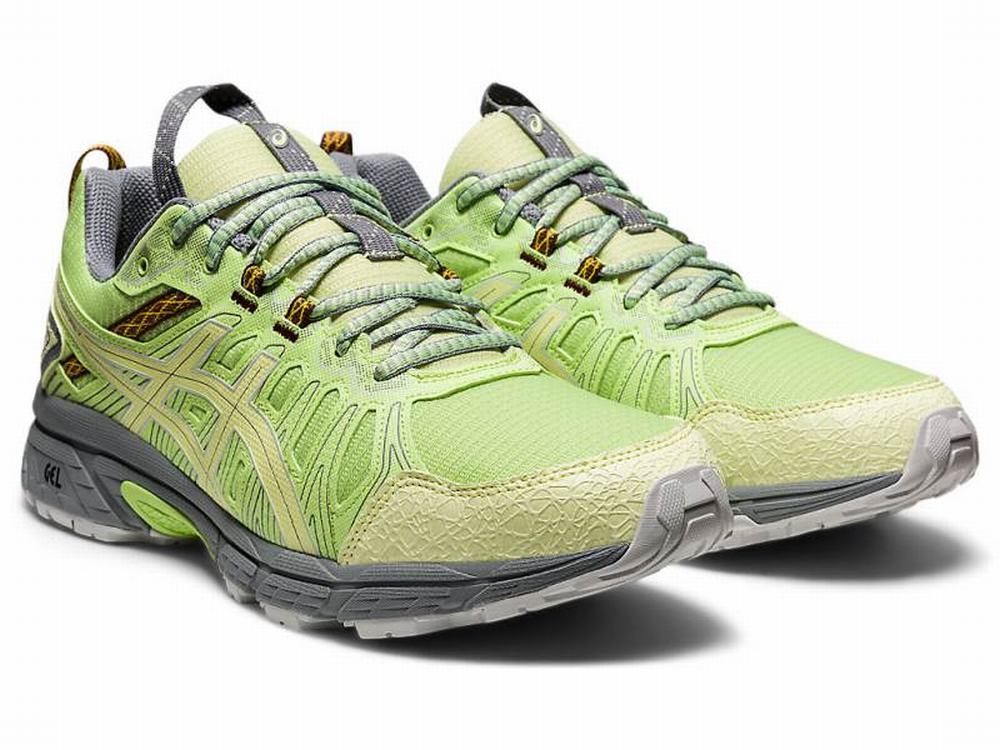 Asics HN1-S GEL-VENTURE Men's Sneakers Green / Yellow | YOG875164