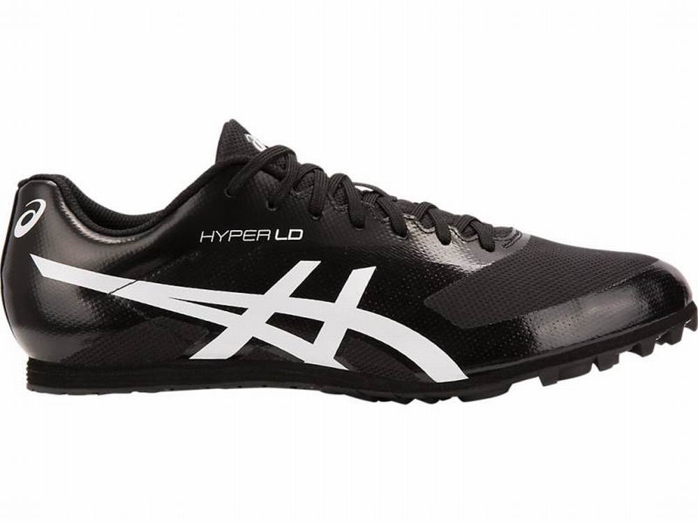 Asics Hyper LD 6 Men\'s Track & Field Shoes Black / White | IEC396082