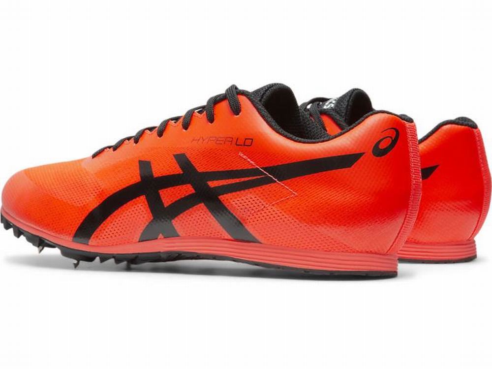 Asics Hyper LD 6 Men's Track & Field Shoes Orange / Black / Red | QUJ378256