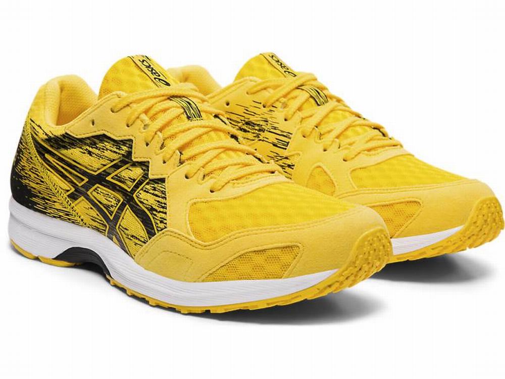 Asics LYTERACER Men's Running Shoes Black / Yellow | SIQ054823