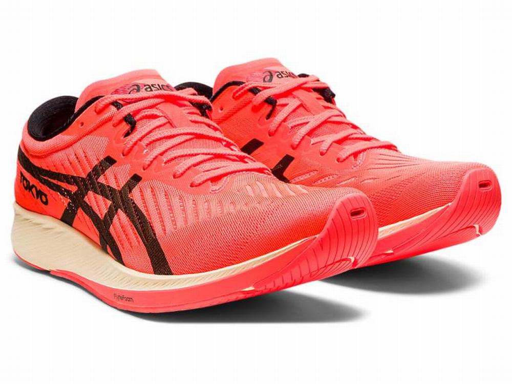 Asics METARACER TOKYO Women's Running Shoes Orange / Black / Red | UVO289746