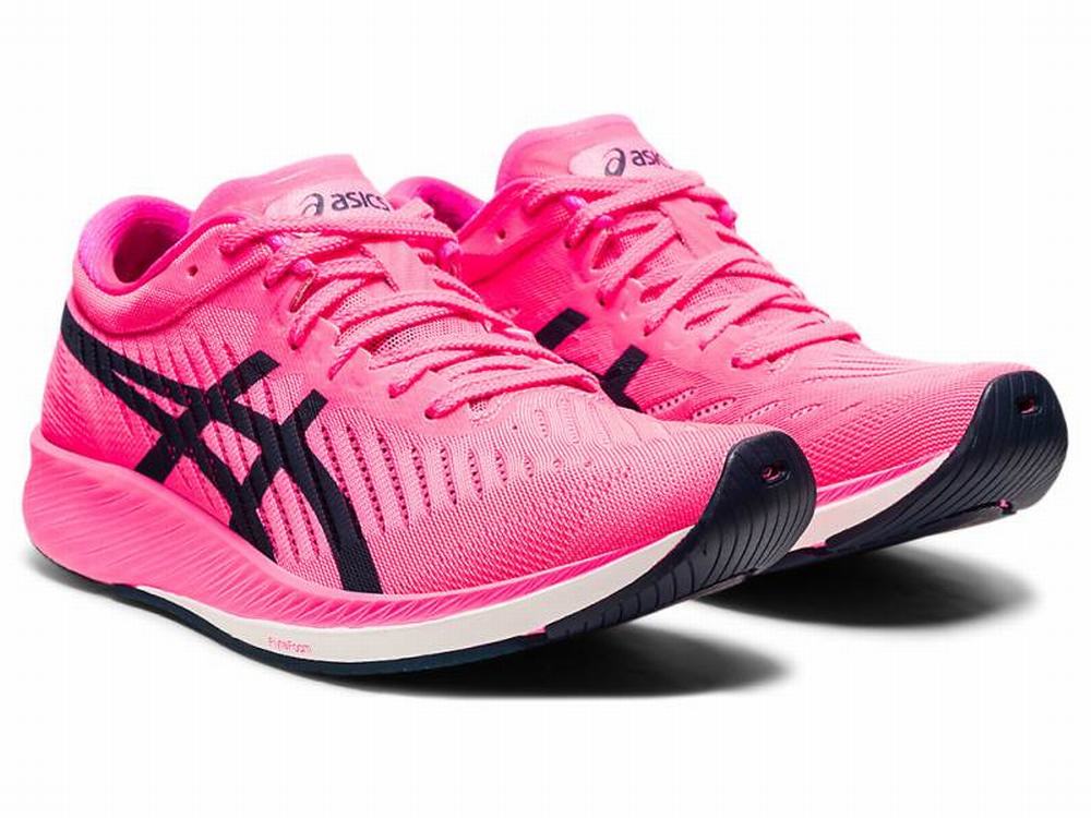 Asics METARACER Women's Running Shoes Pink / Blue | ZBN850364