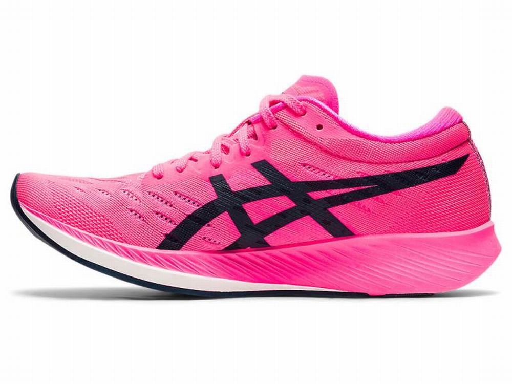 Asics METARACER Women's Running Shoes Pink / Blue | ZBN850364