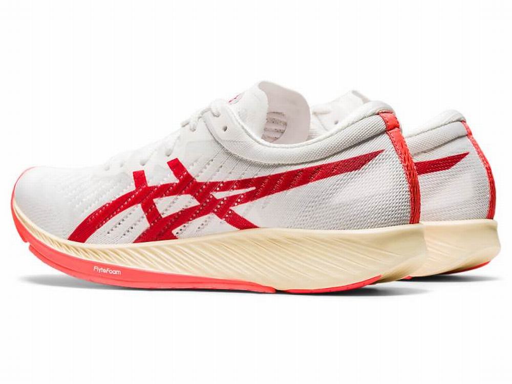 Asics METARACER Women's Running Shoes White / Orange / Red | QHM754693