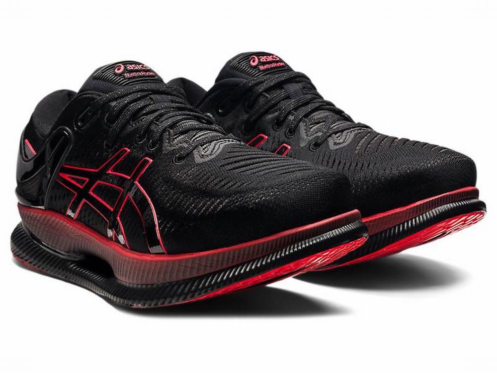 Asics METARIDE Men's Running Shoes Black / Red | RUT814965