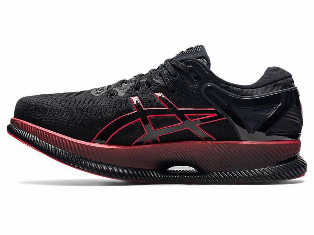 Asics METARIDE Men's Running Shoes Black / Red | RUT814965