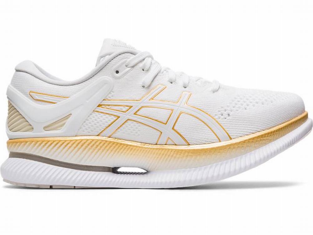 Asics METARIDE Women\'s Running Shoes White / Gold | LZN534297