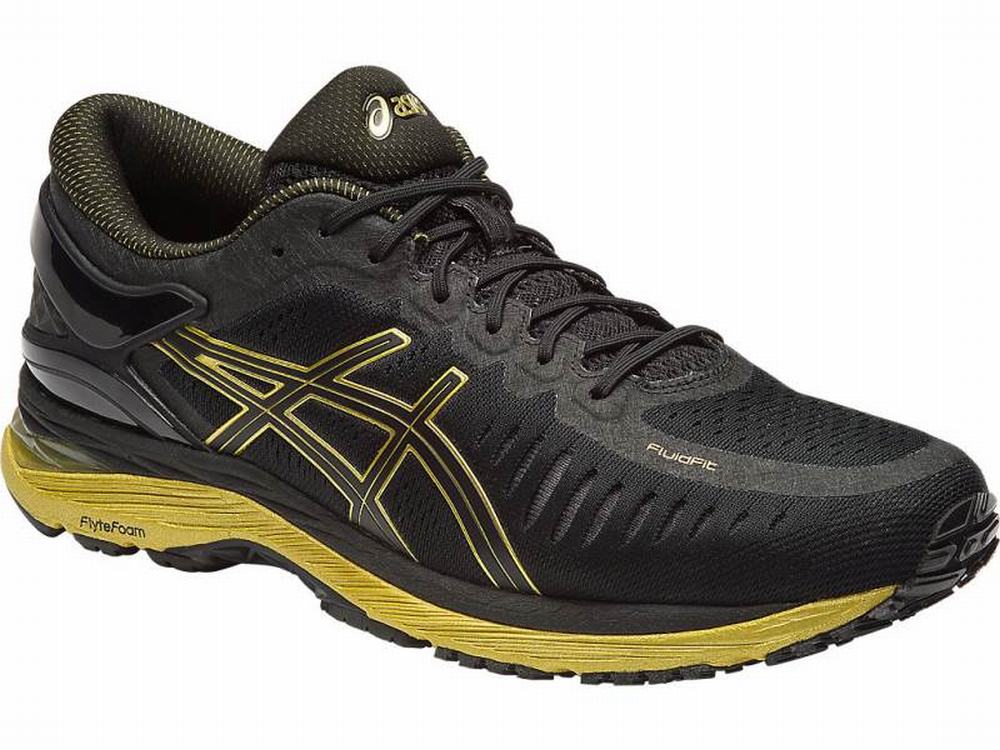 Asics Metarun Men's Running Shoes Black / Gold | TZN854732