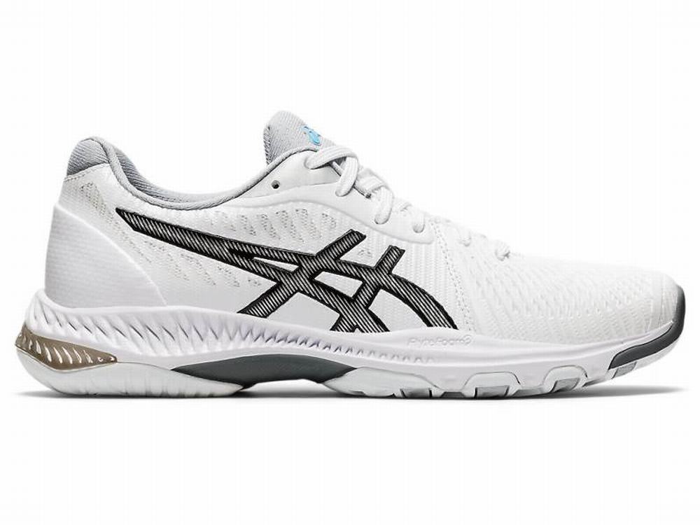 Asics NETBURNER BALLISTIC FF 2 Women\'s Volleyball Shoes Black / White | XVS428169