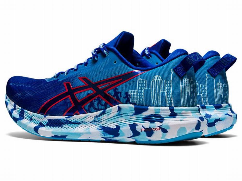 Asics NOOSA TRI 13 BOSTON Women's Running Shoes Red / Blue | XMO521734