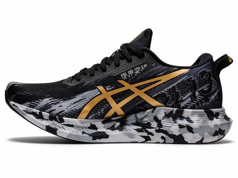 Asics NOOSA TRI 13 Women's Running Shoes Black / Gold | DSL975063